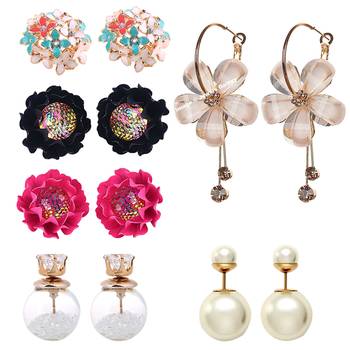 Multicolor cubic zirconia earrings 1