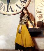 Adah Fashions Yellow Color Designer Salwar Kameez .501-6014