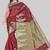 Pavecha's Banarasi Cotton Jute Saree - Khicha Big Border Maroon MK234