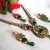 Dark Green Drop Kundan Necklace Set