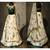 white embroided Tapeta silk lehenga with choli