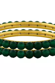 Green onyx bangles-and-bracelets