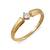 0.15ct diamond yellow gold ring