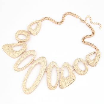 Hollow Gold Chocker Necklace 1
