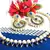 Dark Blue Pearl Polki Earring and Necklace