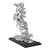 Shaze Silver Rearing Unicorn Figurine