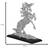 Shaze Silver Rearing Unicorn Figurine