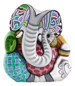 Shaze Big Ear Silver Ganesha Idol