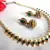 Dark Green Pearl Gota  Necklace Set