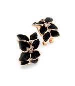 Black cubic zirconia earrings