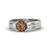 White Silver semi_precious gemstone-rings