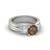 White Silver semi_precious gemstone-rings