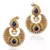 Designer Ethnic Indian Bollywood Jewelry- Elegant Deep Blue pearl earring ha65b