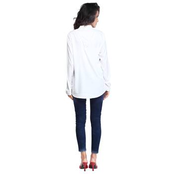 White plain georgette short-kurtis 2