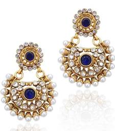 Earrings For Women Designer S Online At Low Beautiful Deep Blue Pearl Polki Earring Ethnic Indian Bollywood Jewelry C435b Wedding Season