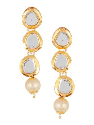 Kundan And Pearl Danglers 1