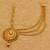 Artificial Kundan Work Gold Finish Paan Theme Women Fashion One Side Chain Maang Tikka