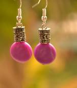 Purple metallic danglers drops