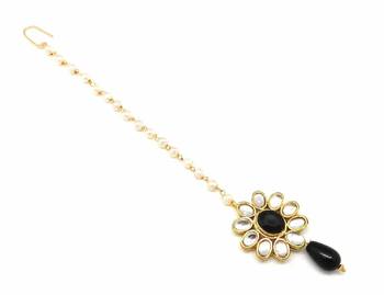 Black Stone Maang Tikka 1