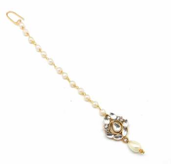 White Stone Maang Tikka 2