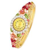 Multicolor cubic zirconia bangles-and-bracelets