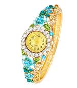 Multicolor cubic zirconia bangles-and-bracelets