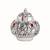 Kalash Theme Handmade Stone Work Silver Plated Kumkum Sindoor Box