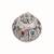Kalash Theme Handmade Stone Work Silver Plated Kumkum Sindoor Box