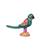 Rajasthani Handmade White Metal With Meenakari Art Work Dancing Style Parrot Statue