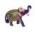 Indian Art Work Blue Color Multi Meenakari Decorative Elephant Statue Idol Sculpture