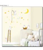 Rabbit Moon Star Wall Decal