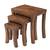 Carissa Solid Wood Nest of Tables Set of 3 Nesting Bedside Tables - Indian Sheesham Wood Furniture