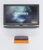 Ares Set Top Box TV/DVD Player Shelf (10IN)- Orange