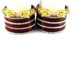 Marvellous Bangles Set Colour Maroon