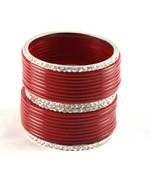 Beautiful  Bangles Set Colour Red