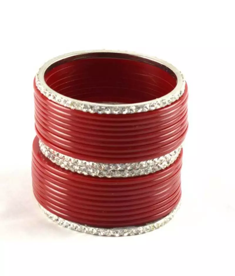 Beautiful  Bangles Set Colour Red