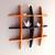 Home Décor Globe Shape Floating DIY Wall Shelves Rack by - Orange Black wall shelf rack