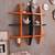 Home Décor Globe Shape Floating DIY Wall Shelves Rack by - Orange Black wall shelf rack