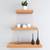 MDF Floating Wall Shelves Set of 3 Racks Shelves (24X7IN 18X7IN 12X7IN) - Bavarian Beech