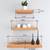 MDF Floating Wall Shelves Set of 3 Racks Shelves (24X7IN 18X7IN 12X7IN) - Bavarian Beech