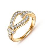 Gold cubic zirconia rings