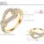 Gold cubic zirconia rings