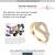 Gold cubic zirconia rings