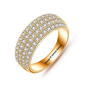 Gold cubic zirconia rings 1