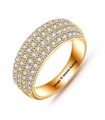 Gold cubic zirconia rings