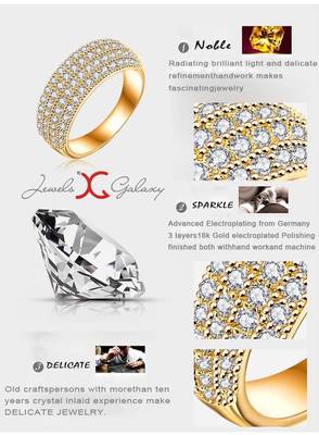 Gold cubic zirconia rings 3