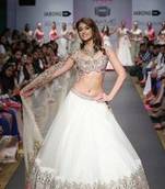 ileana dcruz in Anushree Reddy lehenga at Lakme Fashion Week lehenga