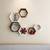 Wall Shelf Rack Set Of 6 Hexagon Shape Storage Wall Shelves For Home - White & Brown