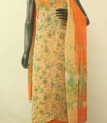 Floral chiffon dress material