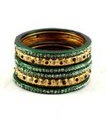 Designer Rajasthani Lakh Metal Bangles Set